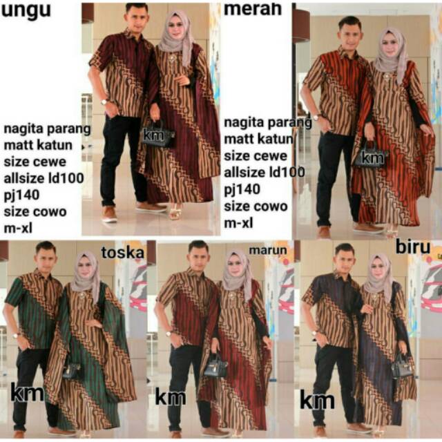 Batik couple nagita parang