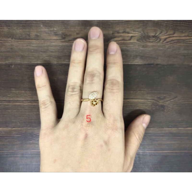 Fifi Fashion Cincin Cantik Model Perhiasan Lapis Emas C34