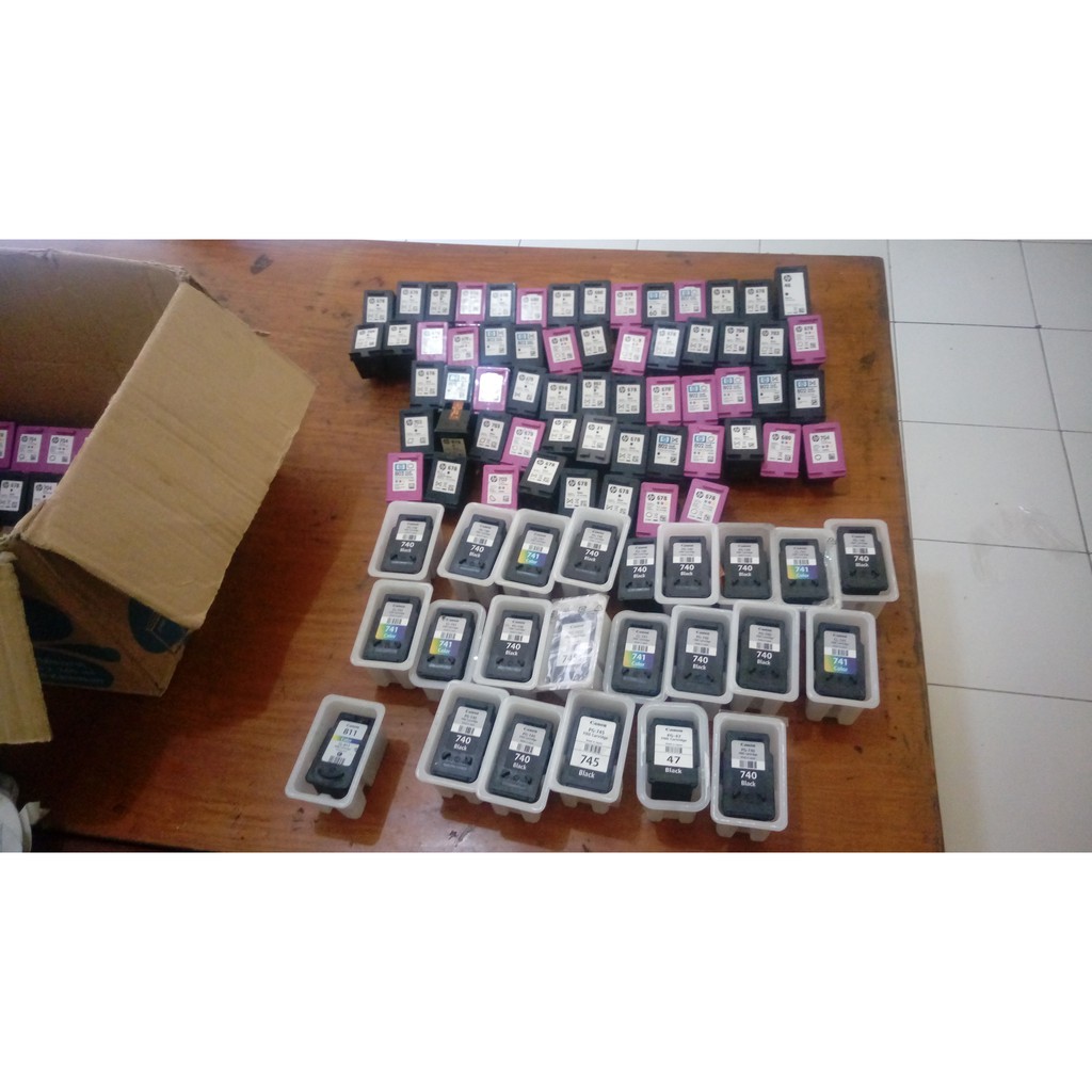 Beli tinta catridge cartridge bekas kosong second merk canon dan hp