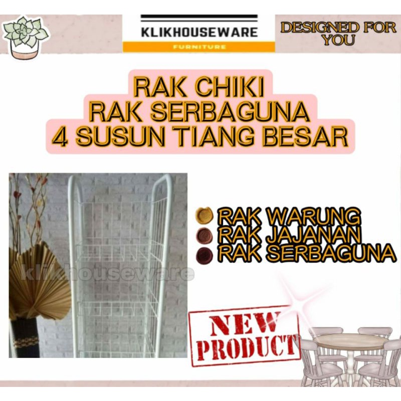 Rak Snack / Rak Chiki / Rak Serbaguna 4 Susun