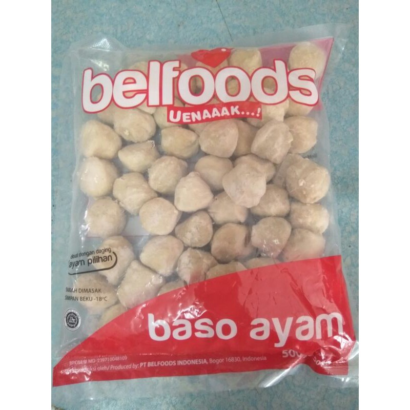 Jual Belfoods Bakso Ayam 500g Shopee Indonesia