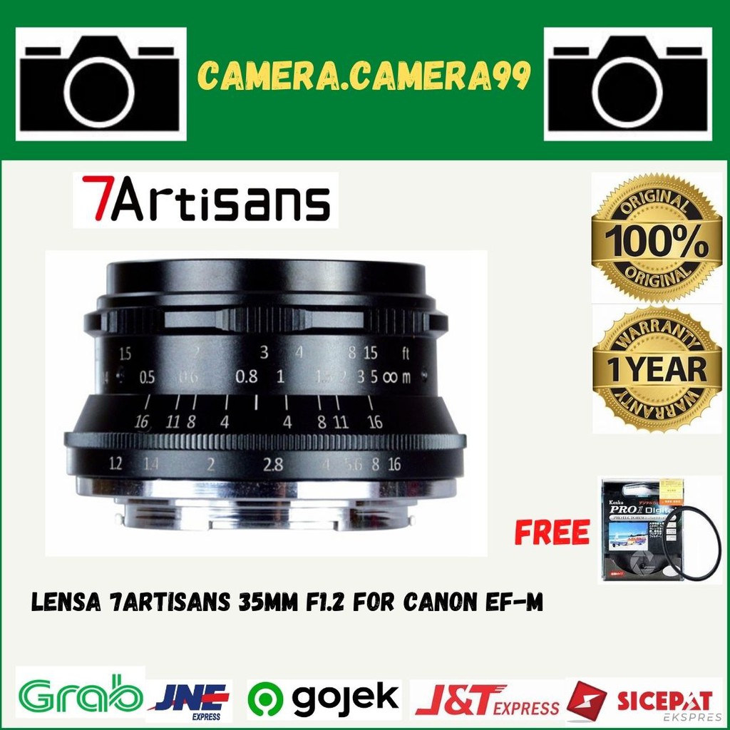 LENSA 7ARTISANS 35MM F1.2 FOR CANON EF-M / CANON EOS-M