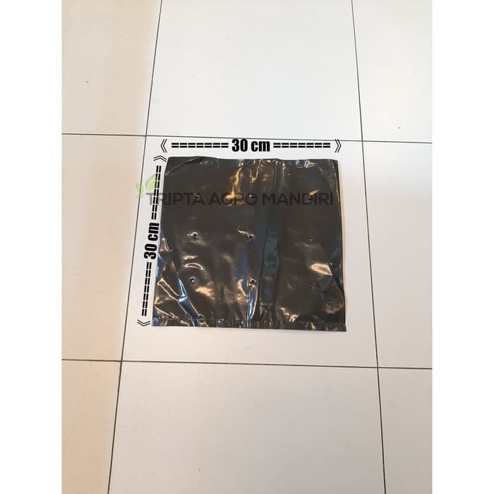 Terbaik Plastik Polibek / Polybag /Kantong Semai /Per 1kg Ukuran 30 x 30 Super Murah