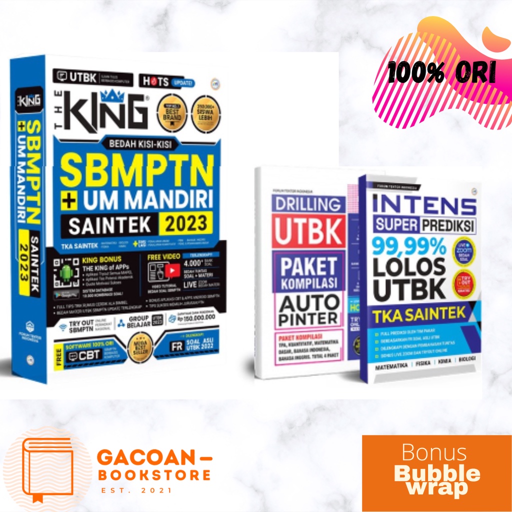 Buku SBMPTN UTBK SAINTEK 2023 THE KING BEDAH
