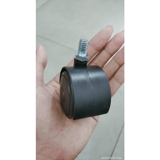 Kaki Sofa Springbed Stabil Roda Caster 6 cm