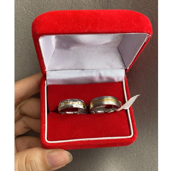 SALE / OBRAL Cincin Couple Pasangan Titanium Import Anti Karat OB002