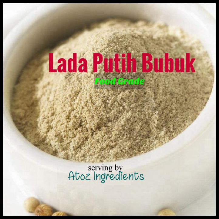 

Lada Putih Bubuk Murni 1Kg /Merica Bubuk /Pure White Pepper Powder 1Kg