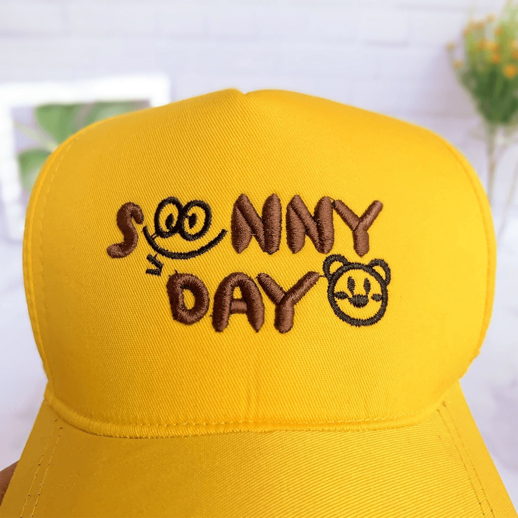 PHILEO | TOPI BASEBALL SUNNY DAY BORDIR - TOPI PET ANAK SMILE BEAR FULLCOLOUR-7