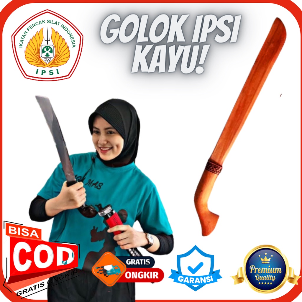 Golok Silat IPSI Remaja Bahan Kayu / Golok Silat IPSI Remaja / Golok Silat IPSI Anak / Golok Silat I