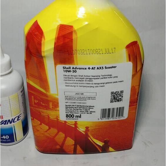 Oli Shell Ax5 Matic 0.8 L Dan Oli Gardan Shell