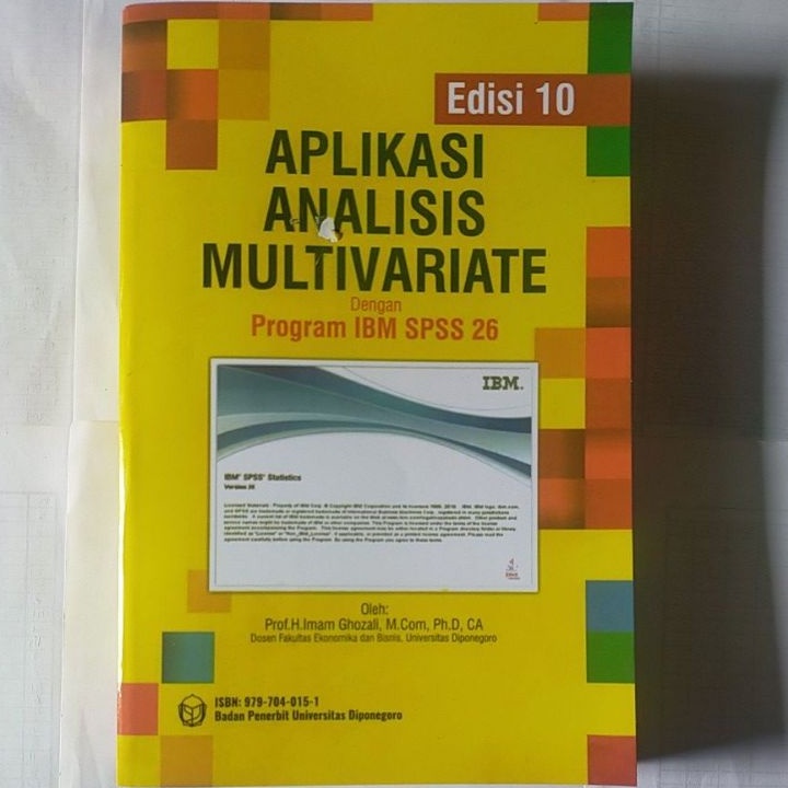 Jual Aplikasi Analisis Multivariate Edisi 10 Dengan Program IBM SPSS 26 ...