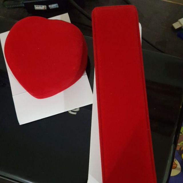 Kotak Kalung Gelang Rantai Jam / Box Seserahan Beludru