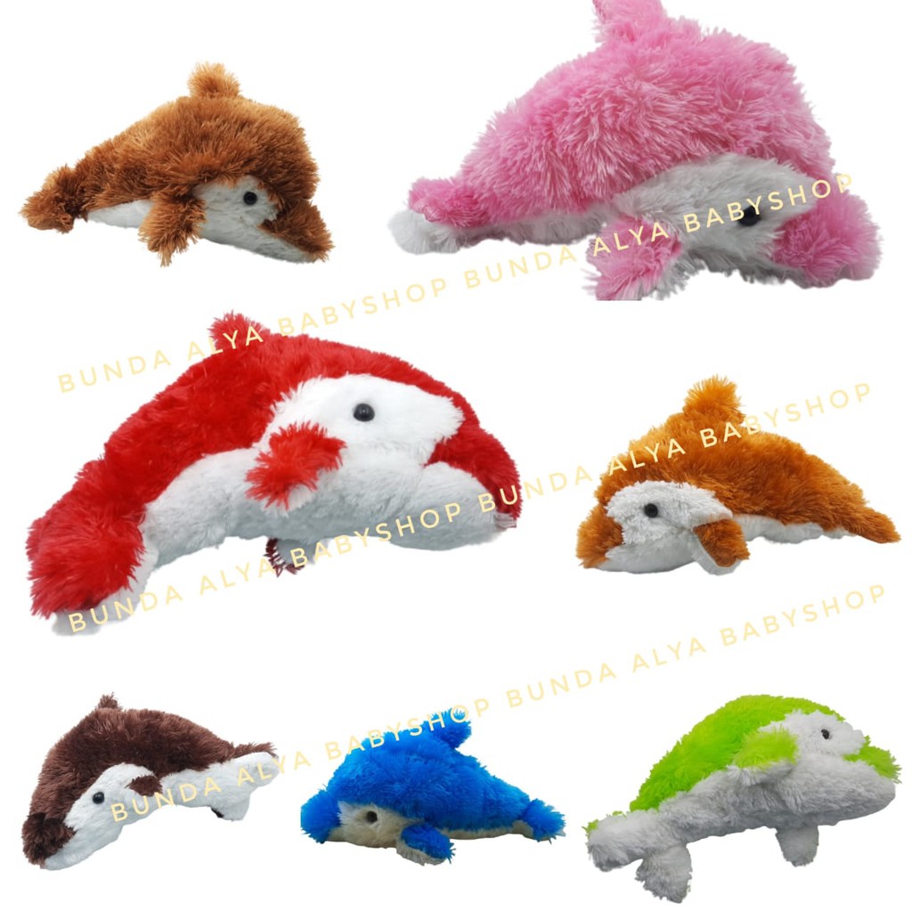 Boneka Lumba Lumba Lucu Bulu - Boneka Anak Halus - Mainan Anak Boneka Lucu - Boneka Ikan Ikanan Lumba Lumba