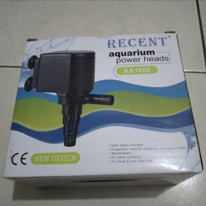 pompa Air Venturi Rakit apung hidroponnk celup/pompa aquarium recent AA 1800