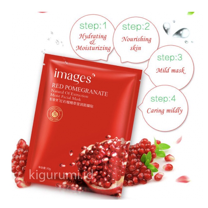 IMAGES Pomegranate Mask Facial Masker Wajah EM009