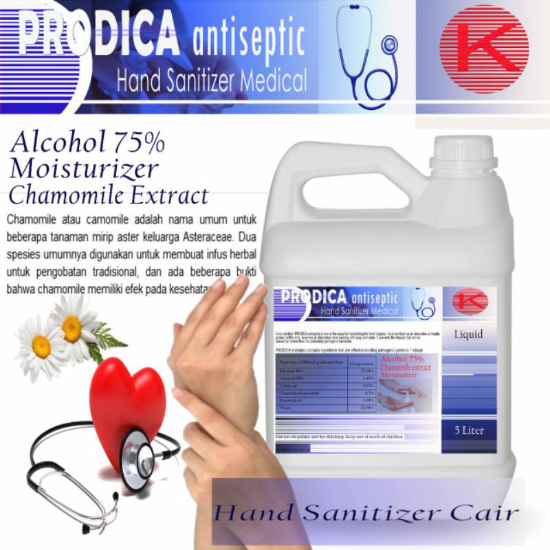 Hand sanitizer Prodica antiseptic Medical 5 Liter