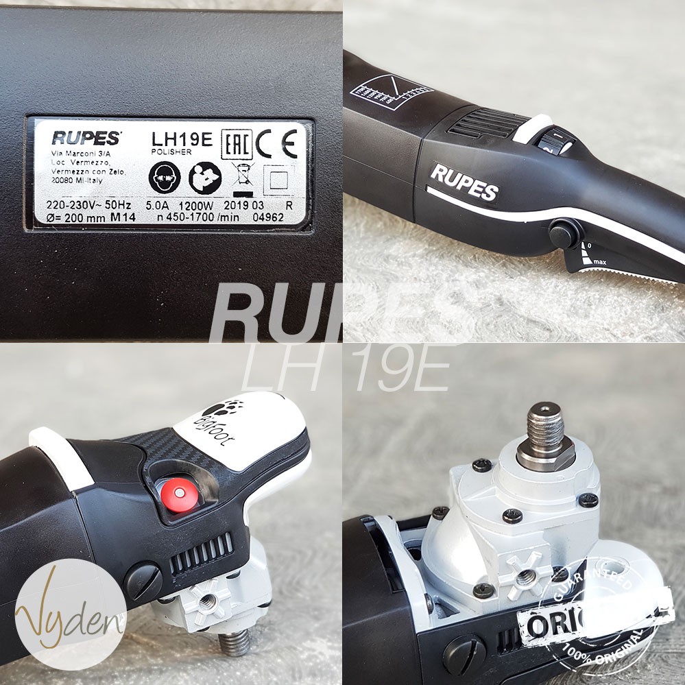 RUPES BIGFOOT LH 19E Rotary Polisher Mesin Poles Rotari Garansi Resmi MURAH