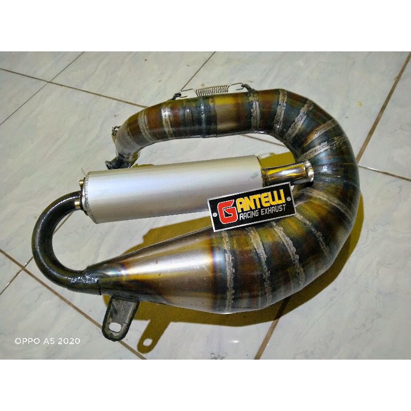 knalpot vespa smalfrme pts udang gantelli racing