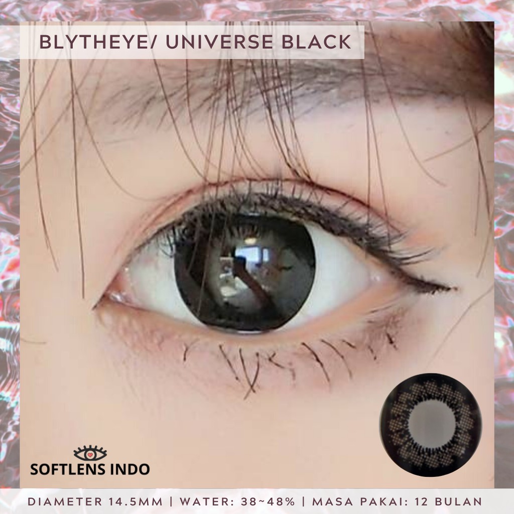 Softlens Princess universe/ EOS Blytheye black/ hitam