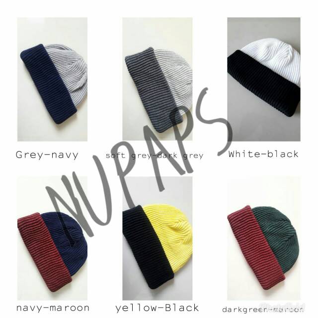 QUALITY DISTRO Topi kupluk,short beanie hat skate series beani polos model pendekkupluk rajut dewasa