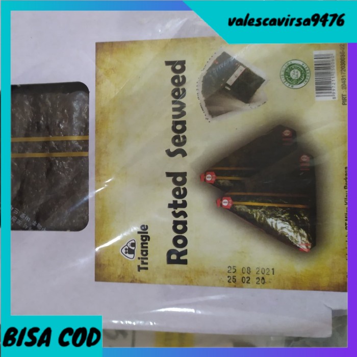 

⭐BISA COD⭐ Manjun Triangle Onigiri Sushi Nori 100sheet