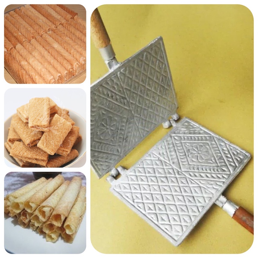 Cetakan opak gambir Bagus Alat Cetak kue semprong Kualitas Sudah Teruji, GRATIS SOTIL