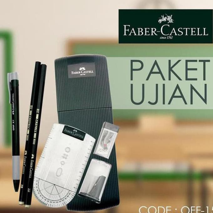 

FABER CASTELL - PAKET TULIS UJIAN (PENSIL, PENGGARIS, SERUTAN, PENGHAPUS)