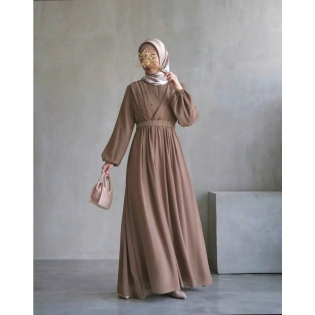 Dress MUTIARA | Gamis Dewasa | Gamis terbaru New Arrival | Zeaarabic