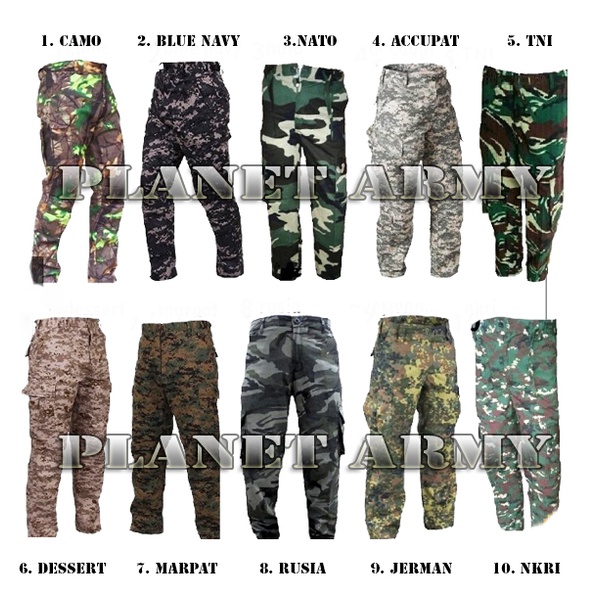 CELANA ARMY LORENG CELANA LORENG CELANA ARMY MURAH RIPSTOP