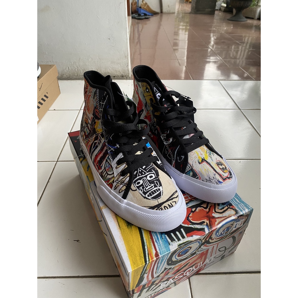 Sepatu Sneakers DC Shoes x Jean-Michel Basquiat Manual Hi Multi New 100% ORIGINAL BNIB