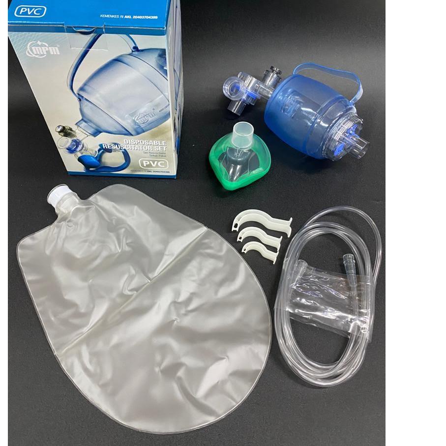➨ Ambu Bag PVC Resuscitator / AmbuBag PVC MPM Bayi,Anak,Dewasa GEA ℮