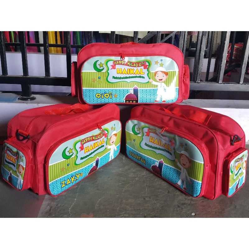 Tas travel bag jumbo castem gmbar printing.free desain gambar