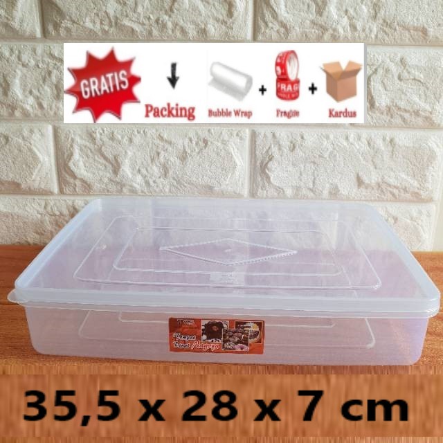 Tempat kotak donat plastik / Kotak box penyimpanan donat