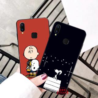 Soft Case Motif Kartun  Snoopy Untuk Vivo  Y17 Y12  Y53 Y55 