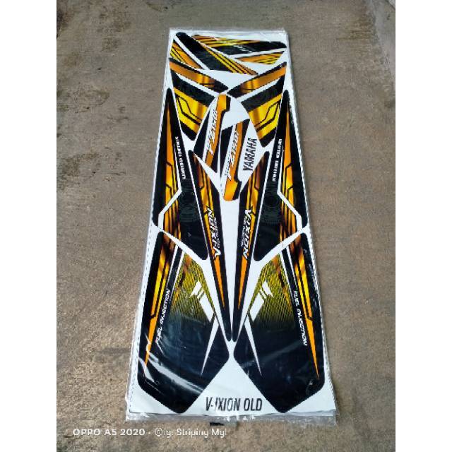 (COD) STRIPING VARIASI VIXION OLD LAMA GOLD