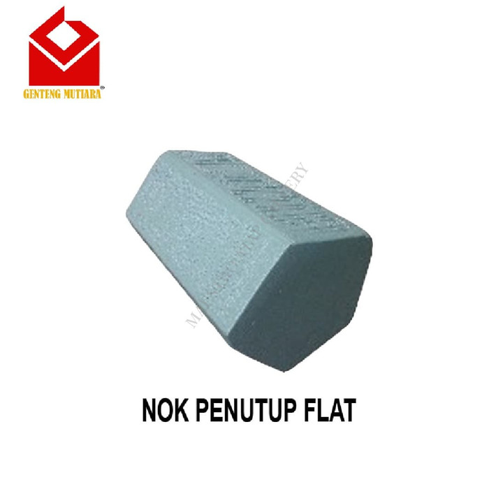 Aksesoris Genteng Beton Mutiara Nok Penutup Flat - Hitam