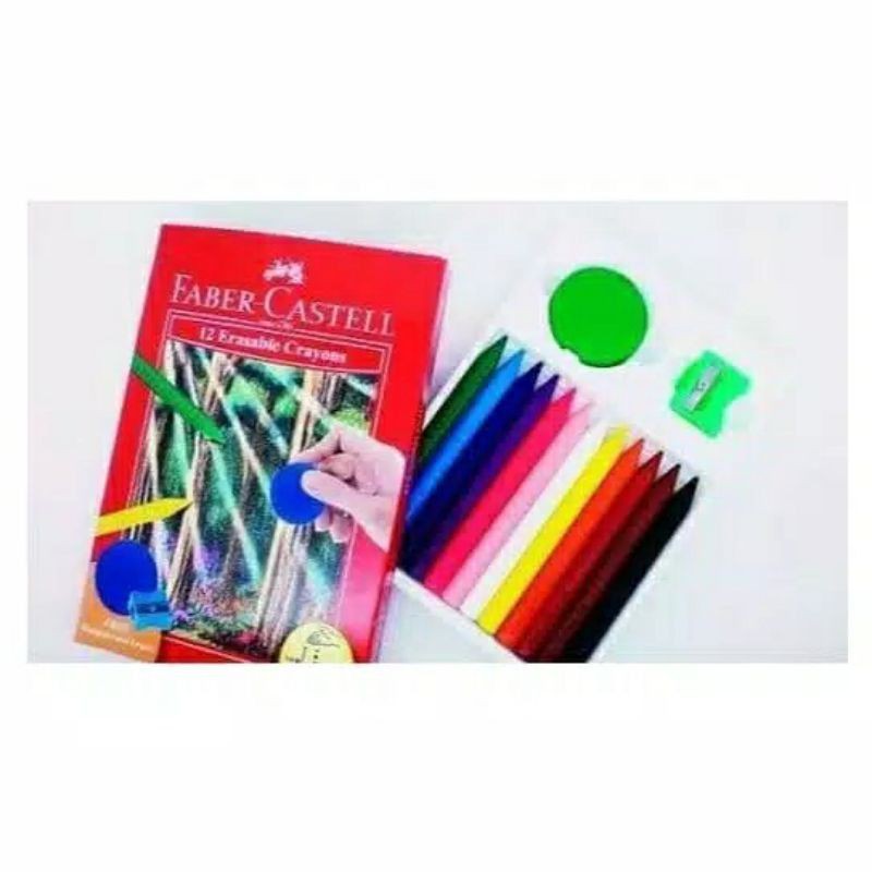 

Crayon Faber Castell 12 Warna Bisa Dihapus / Erasable Crayons