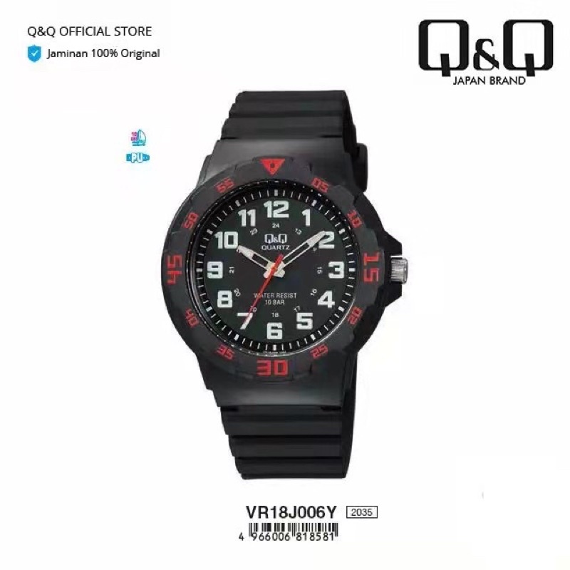 Q&amp;Q QQ QnQ ORIGINAL JAM TANGAN PRIA SPORT VR18 SERIES