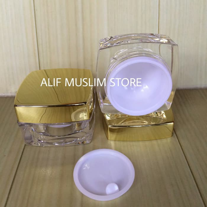 POT ACRYLIC  KOTAK 10 GRAM / POT CREAM CJK GOLD