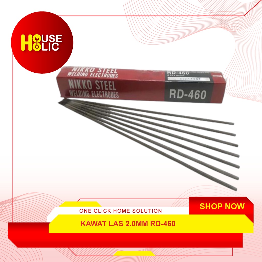 Kawat Las Nikko Steel RD-460 2.0mm Per Kg / Steel Welding Electrode