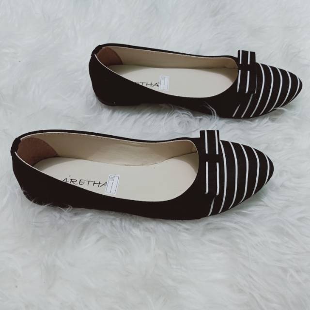 FS 03 FLAT SHOES WANITA ZEBRA