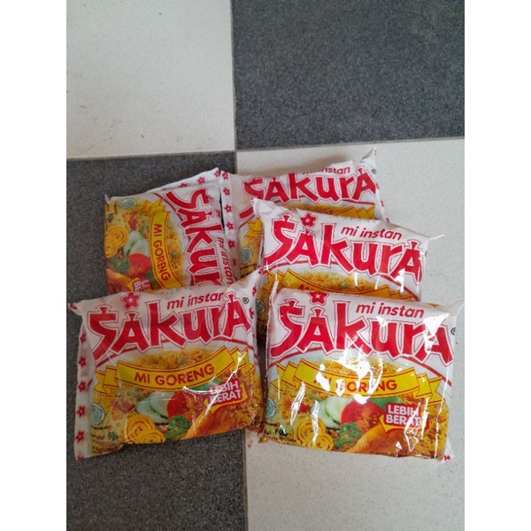 mie sakura mie goreng instan 60 gr 5 bungkus
