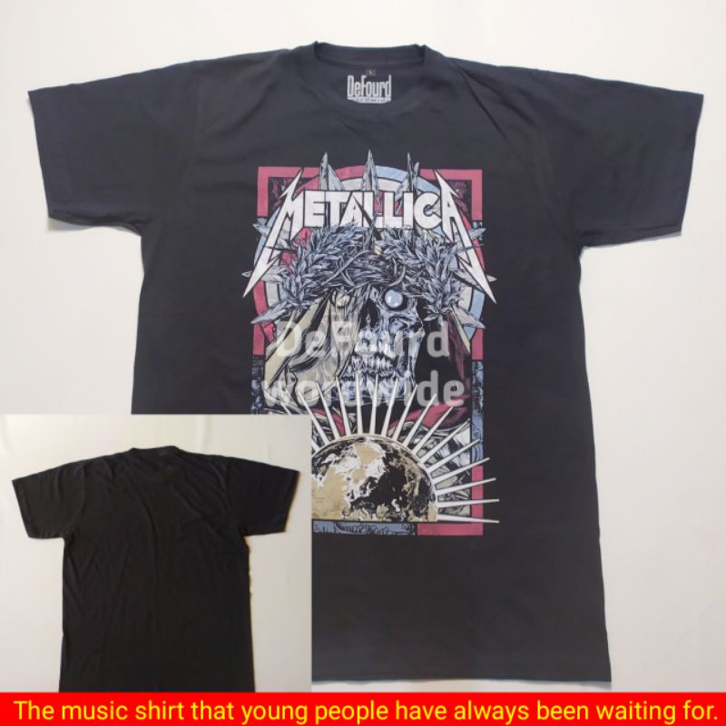 KAOS BAND METALLICA UNISEX OVERSIZE-KAOS BAND-KAOS MUSIC-KAOS METAL-OVER SIZE-BIG SIZE-BUILT UP