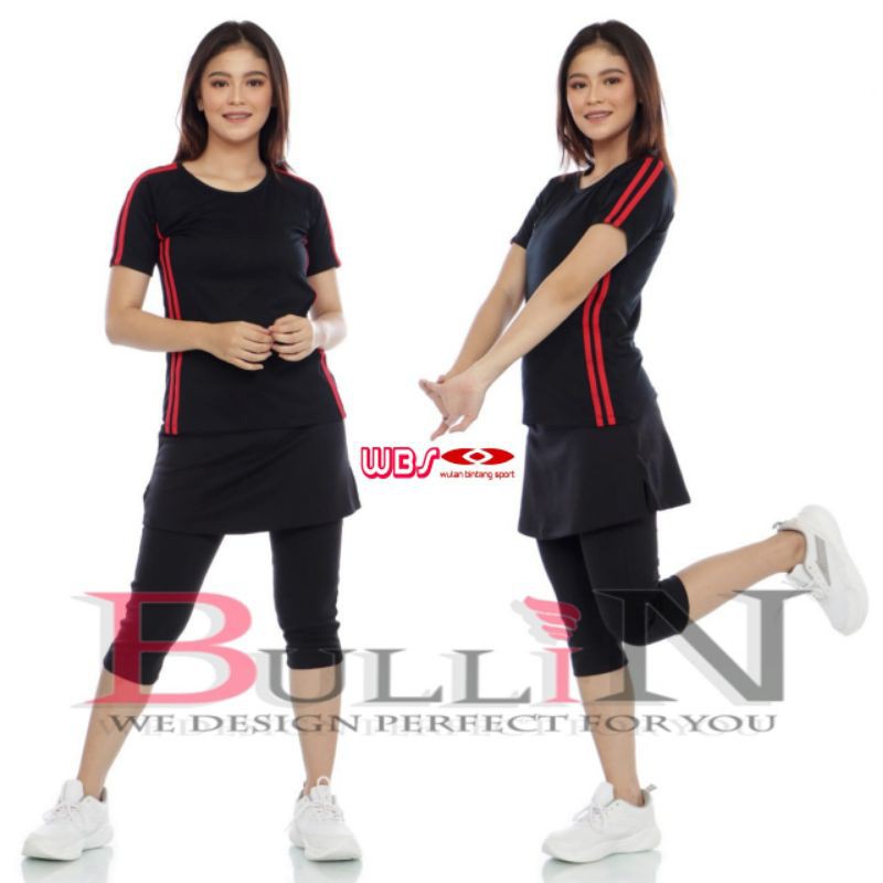 Set Pendek Rok Wanita Olahraga / Setelan wanita senam rok pendek
