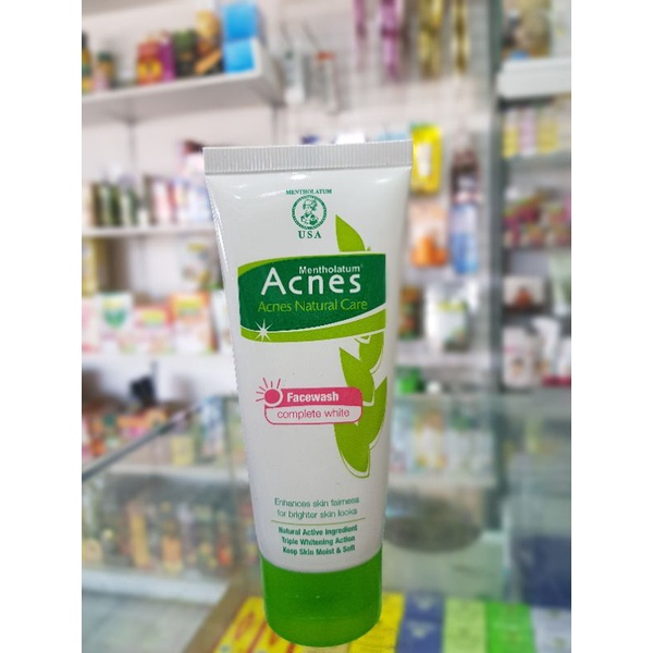 Acnes Facewash Complete White 50 g / Sabun Pencuci Muka