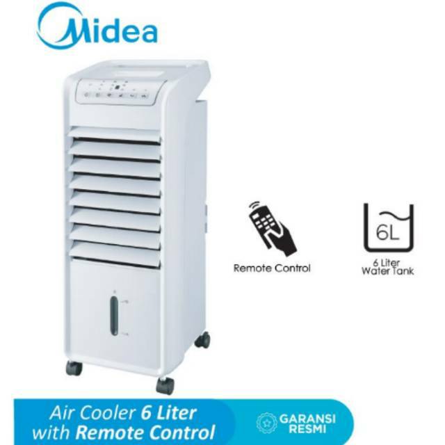 Air Cooler portable AC100-A Midea Remote 6 liter 6L pendingin ruangan stand