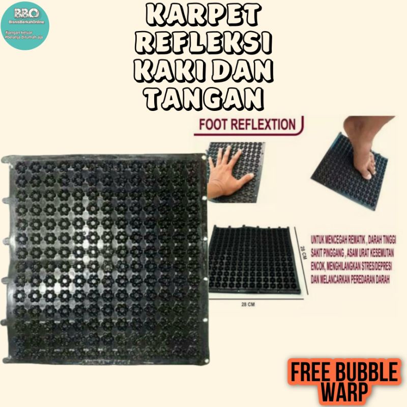 Karpet Karet Alat Pijat Refleksi Kaki Dan Tangan Alat Kesehatan Memperlancar Darah