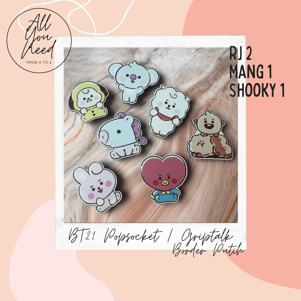 Jual BT21 Popsocket / Griptalk (Bahan Akrilik) | Shopee Indonesia