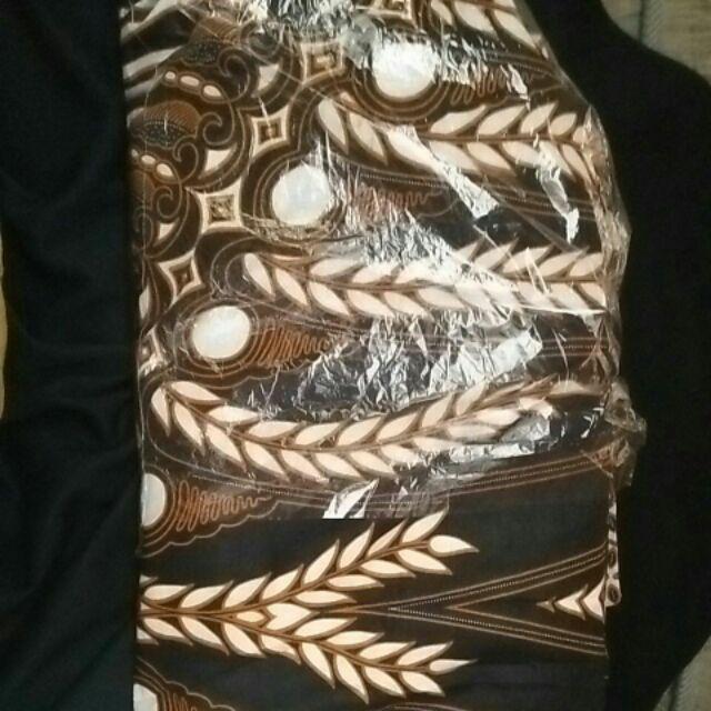 Big Size Jumbo Size Fit Xxl Ld 110 Cm Couple Batik Model Gamis Warna Hitam