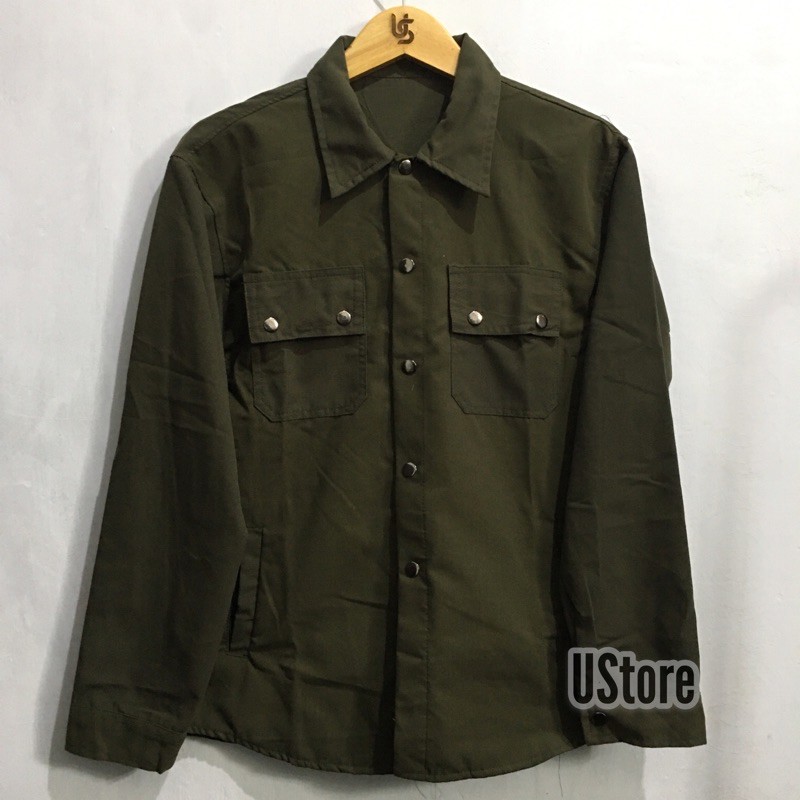 JAKET SEMI PARKA / JAKET KANVAS / jaket nadiladrn-army